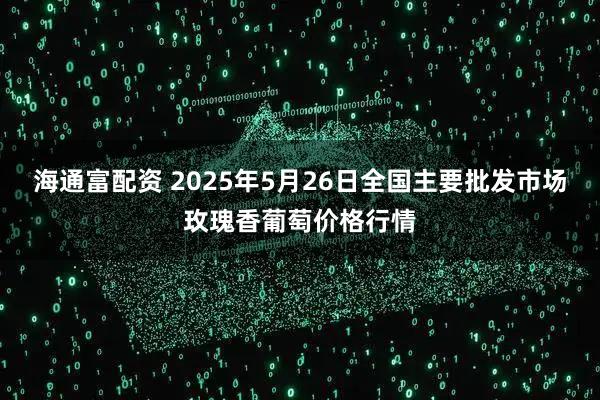 海通富配资 2025年5月26日全国主要批发市场玫瑰香葡萄价格行情